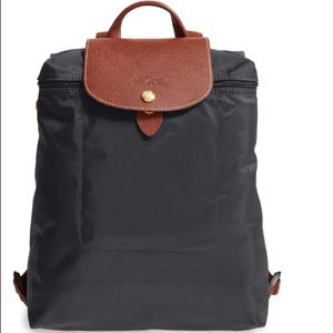 Longchamp Le Piliage Backpack - Gunmetal